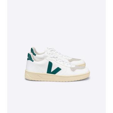 Veja V-10 CWL Women's Shoes White/Green | NZ 574AHK